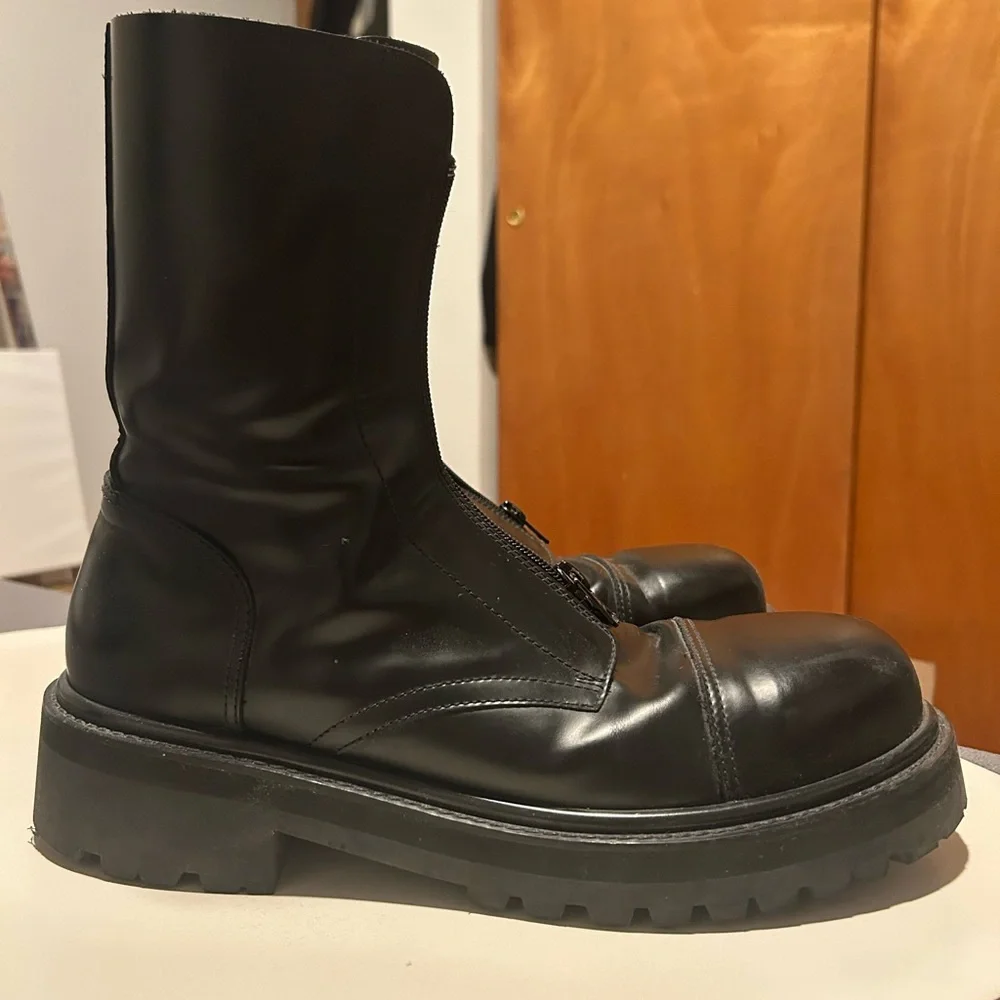 RARE Vetements Combat Boots Size 13 steel toe heavy duty - Picture 6 of 10